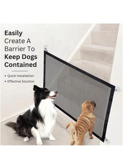 Reelyo Baby & Dog Gate -Portable Mesh Baby Gate,Retractable Adjustable Portable Folding Mesh Dog Gate,for Stairs/Hallways/Doorways, Easy-Install Foldable Pet Isolation Fence  - Image 4