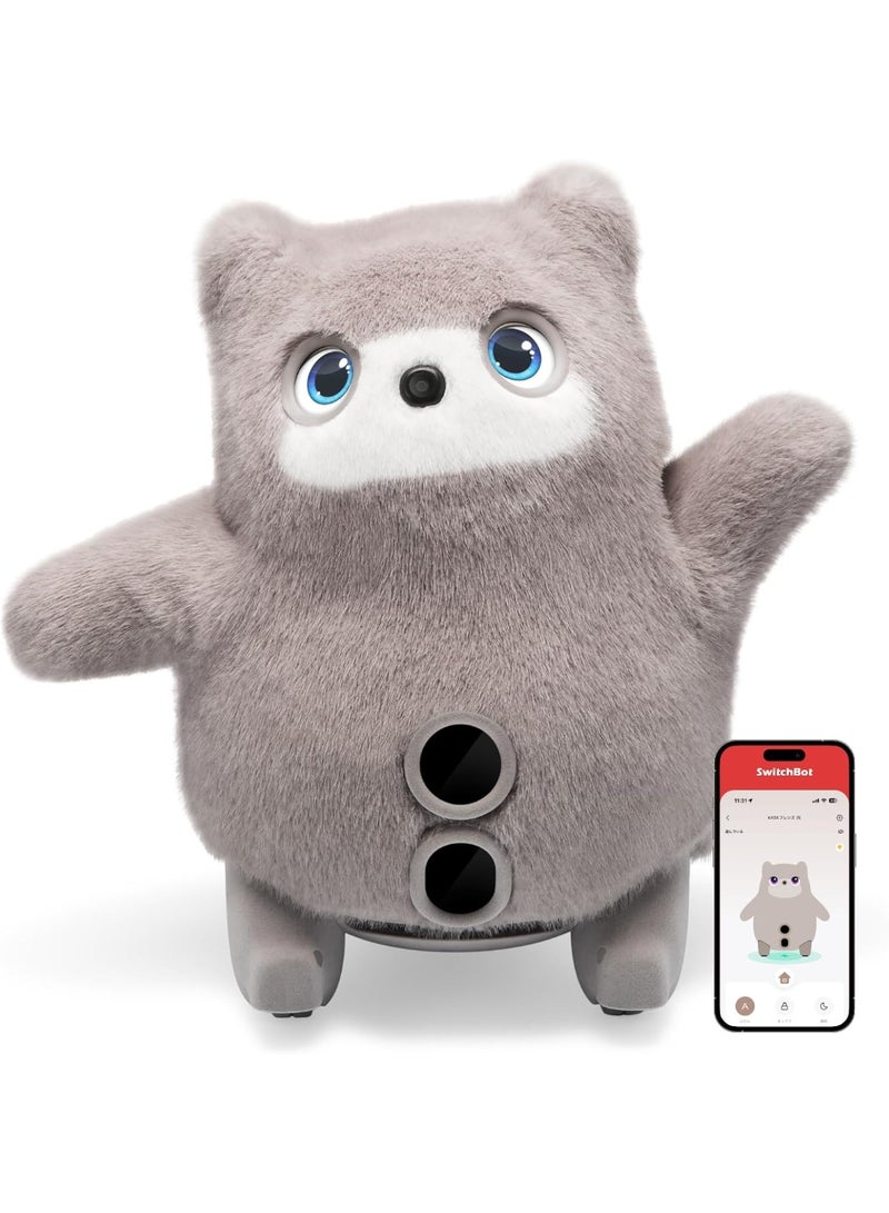 SwitchBot KATA Friends AI Pet Robot Emotional Companion Plush Smart Interactive Robot with LLM & VLM On-Device AI Learning, Voice & Vibration Control, Dress-Up Fluffy Companion Toy for Comfort & Daily Interaction - Image 1
