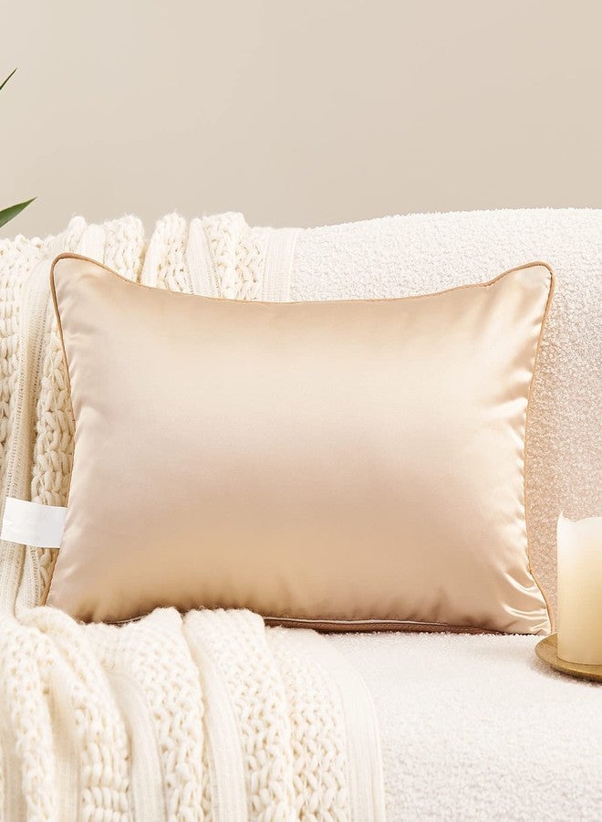 Avigers 12 x 20 Inch Rectangle Beige Gold Abstract Striped Embroidery Cushion Case Luxury Modern Throw Pillow Cover Decorative Pillow for Couch Living Room Bedroom Car - Image 2