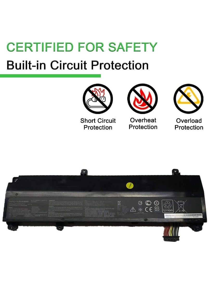 Terabyte REPLACEMENT  Battery 14.8V 88Wh A42N1710 Replacement Laptop Battery for Asus GL702VI-1A GL702VI A42N1710-02 Tablet - Image 4