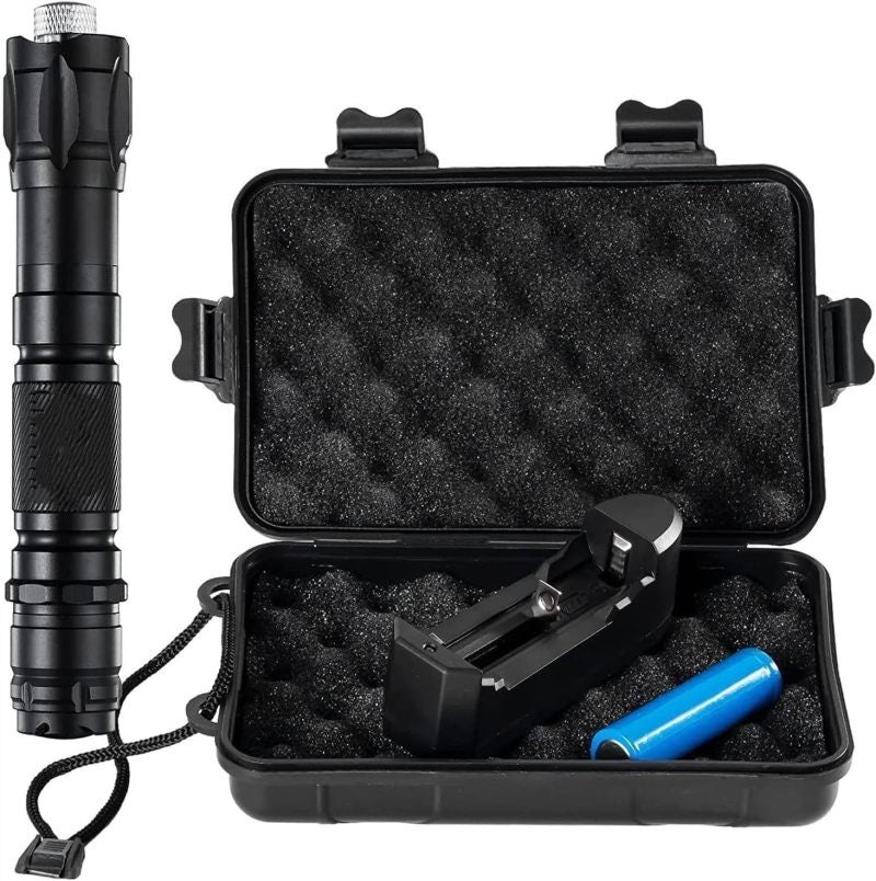 Green Laser Pointer: 17.8 X 5.2 X 3.2 Cm Metal Alloy Body, High Visibility Green Beam - Rechargeable Power, 5 Lighting Modes For Outdoor Camping, Night Walks, Emergency Signaling - Image 2