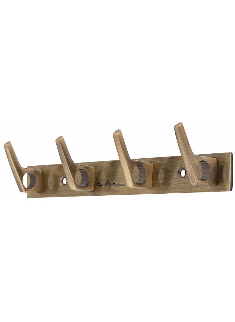 SMART SHOPHAR SMART SHOPHAR Brass Ozzy Wall Hook 4 Legs Antique Pack of 1 Stylish Hanger for Coats Bags and MoreEasy to MountDurable Construction  - Image 3
