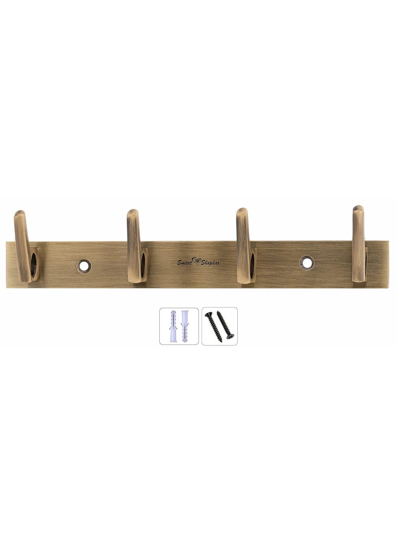 SMART SHOPHAR SMART SHOPHAR Brass Ozzy Wall Hook 4 Legs Antique Pack of 1 Stylish Hanger for Coats Bags and MoreEasy to MountDurable Construction  - Image 4