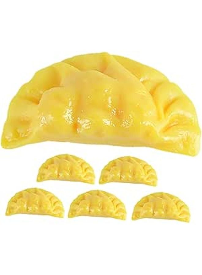6Pcs Realistic Fake Dumpling Models For Restaurant Display Supermarket Decoration - Image 1