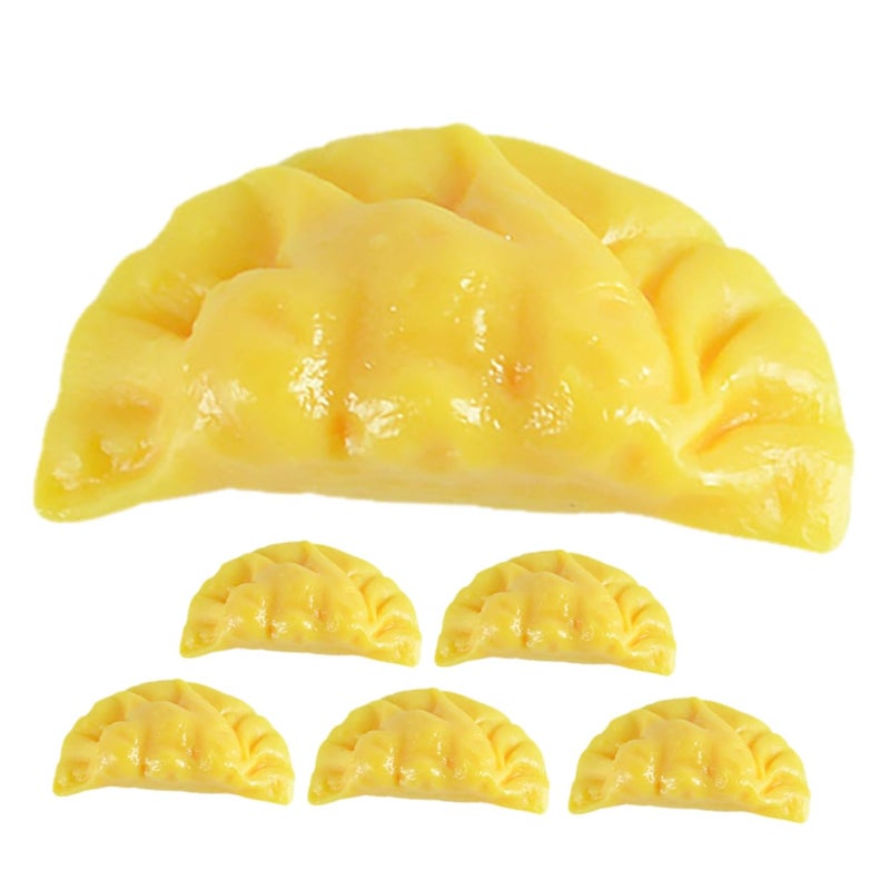 6Pcs Realistic Fake Dumpling Models For Restaurant Display Supermarket Decoration - Image 2