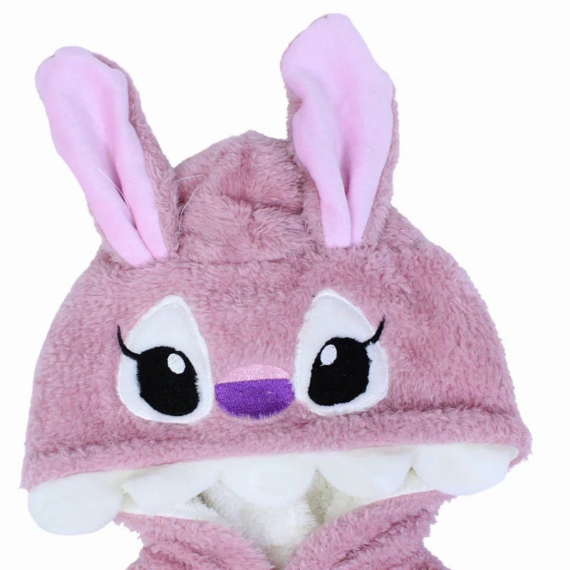 بيبيك كيدز وير بذلة بنات مبطنّة برأس – بنفسجي بطبعة - Image 3