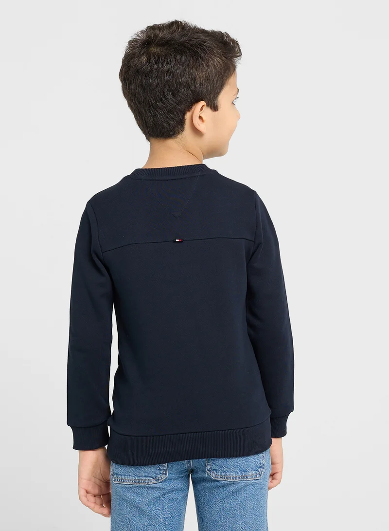 تومي هيلفيغر STAMP EMBROIDERY REG SWEATSHIRT