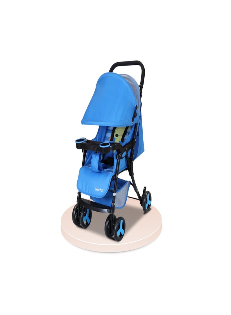 Nurtur Ryder Lightweight Baby Stroller Storage Basket Detachable Food Tray 5 point harness Adjustable Canopy Reclining Seat and Leg rest 0 to 36 months Official Nurtur Product - Image 1