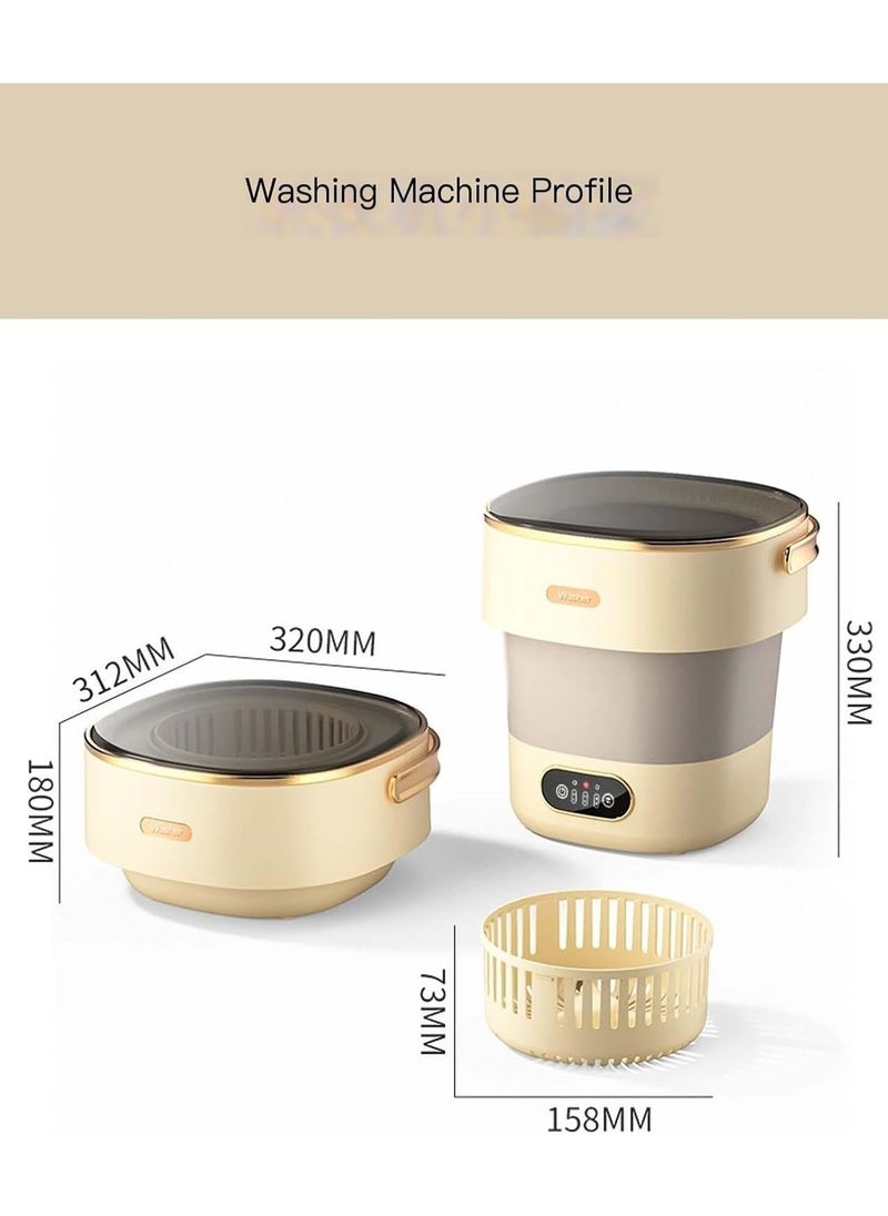 AROAQ - Portable Folding Mini Washing Machine for Underwear Baby Clothes Suitable for Apartments Dormitories Camping And Travel - Image 1