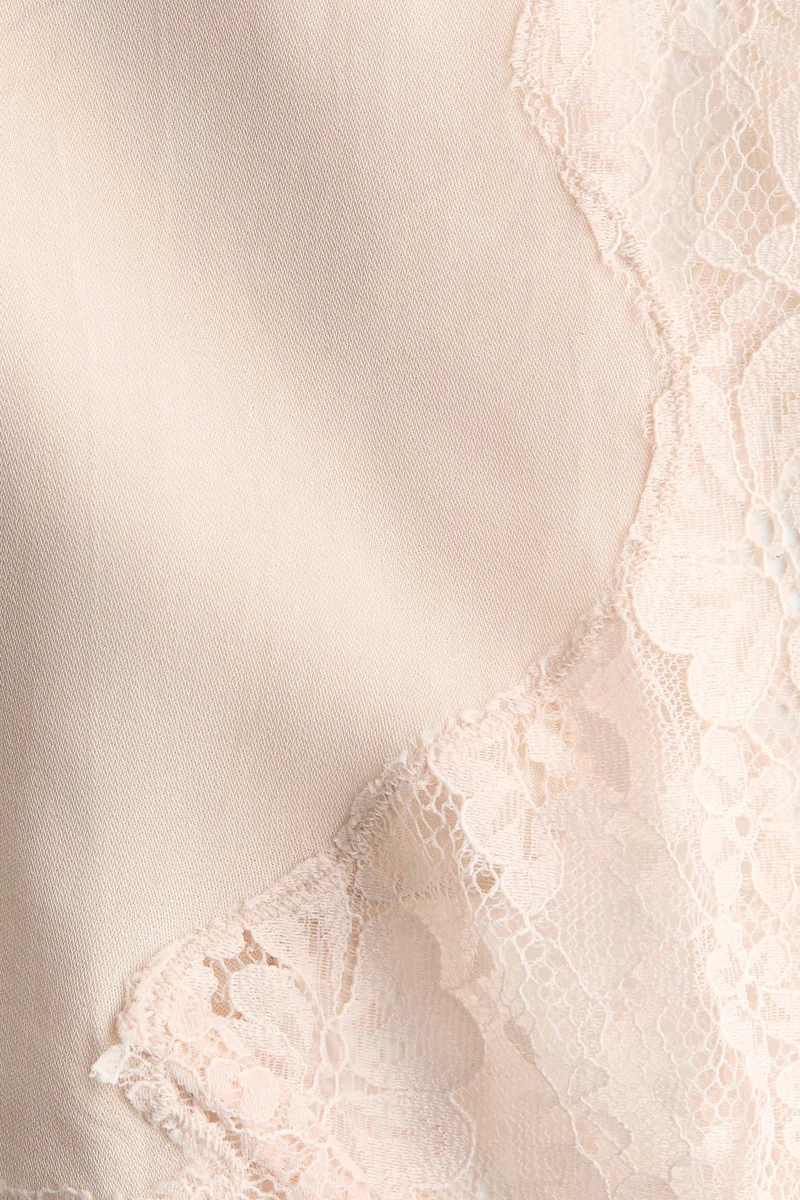 اتش اند ام تنورة فيسكوز بحواف دانتيل