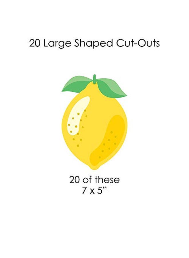 So Fresh Lemon Citrus Lemonade Party Diy Decorations Clothespin Garland Banner 44 Pieces