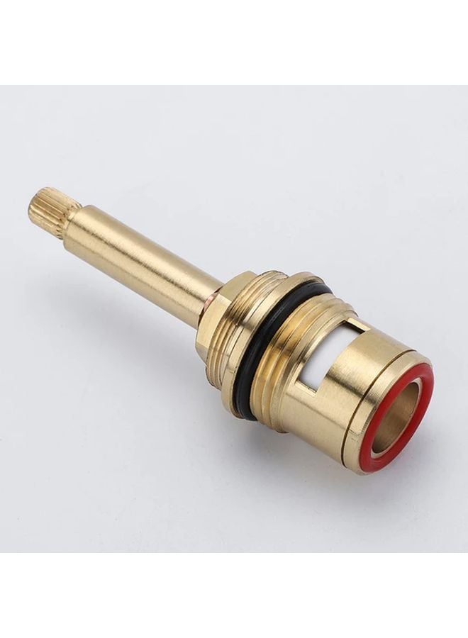 Red Clockwise Brass Quick Open Ceramic Valve Core Durable Smooth High Performance Faucet Valve - Image 1