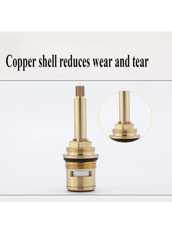 Red Clockwise Brass Quick Open Ceramic Valve Core Durable Smooth High Performance Faucet Valve - Image 3