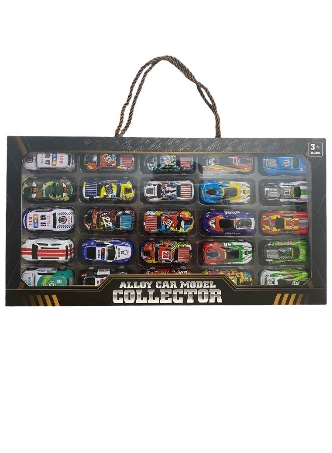 TOY GARDEN 25 Pcs Alloy Toy Car Parking Set for Kids – Multi-Level Playset with Mini Diecast Cars, Ramps, and Tracks, Gift for Boys - Image 1