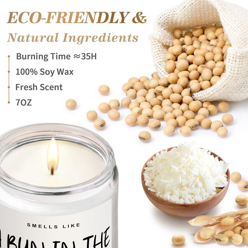 Elequaint Baby Pregnancy Announcements Baby Shower Gifts Ideas  A Bun in The Oven Candles Pregnancy Reveal to Parents Best Pregnancy Announcement Gift for Grandparents Uncle Aunt - Image 3