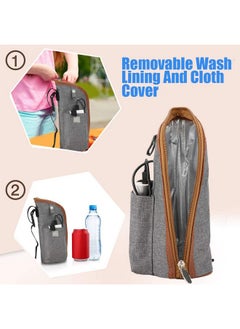 Semme Baby Bottles, Bottle Warmer Bag, Portable Beverage And Baby Bottle Warmer Ideal For Car Travel, Shopping  - Image 2