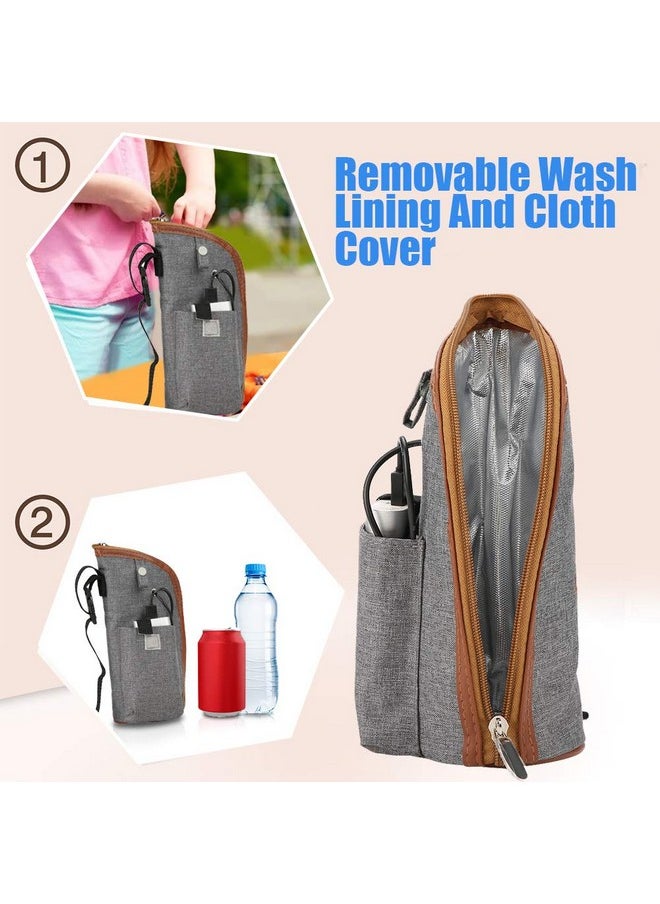 Semme Baby Bottles, Bottle Warmer Bag, Portable Beverage And Baby Bottle Warmer Ideal For Car Travel, Shopping  - Image 2