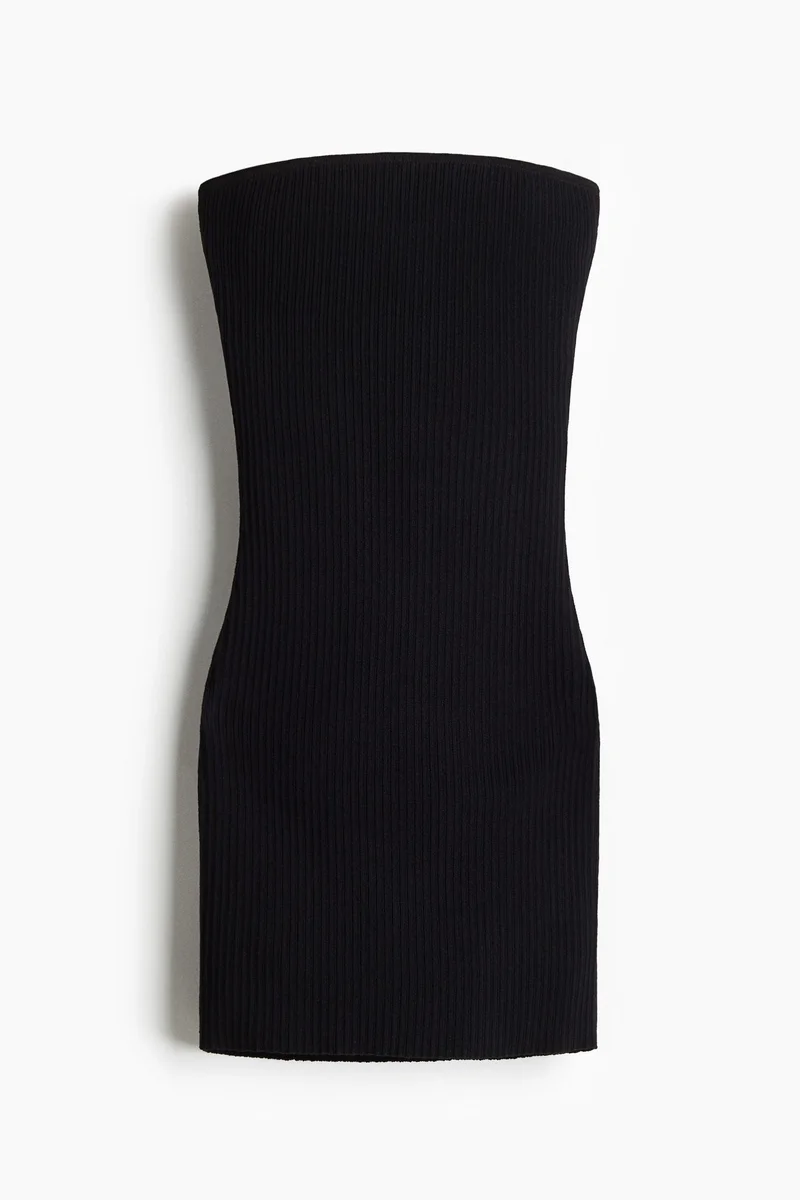 اتش اند ام Rib-knit bandeau dress