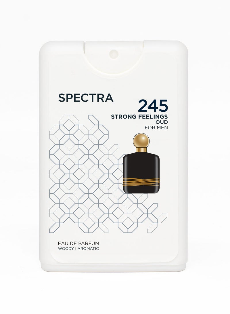 Spectra Pocket 245 Strong Feelings Oud EDP Perfume For Men - 18ml - Image 2
