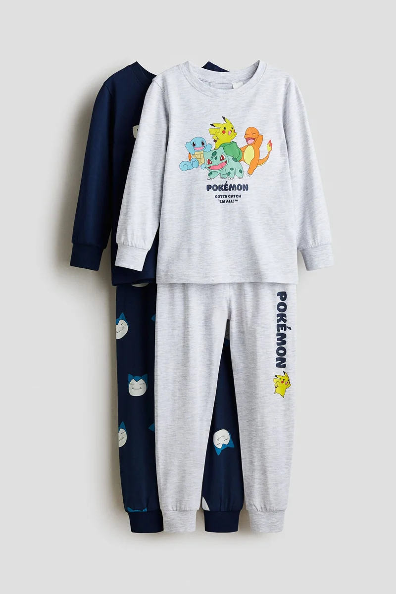 H&M 2-pack printed cotton pyjamas