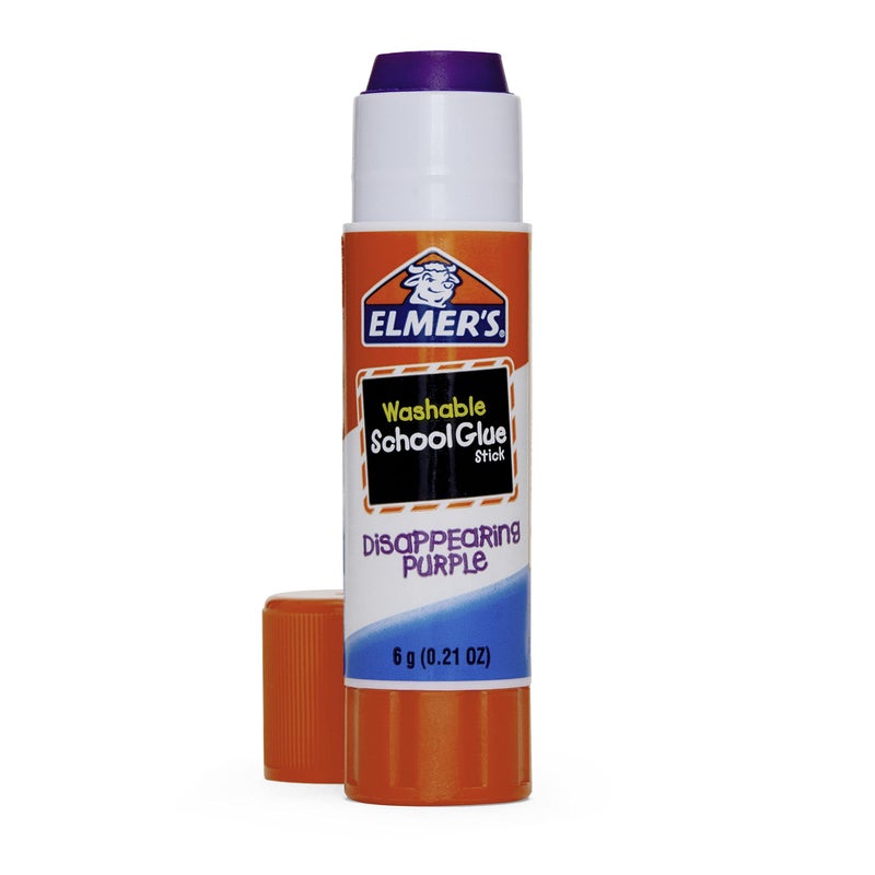 Elmer's Washable Dissappearing Purple School Glue Sticks, 3 Pack, 6 grams Each (E520) - Image 5