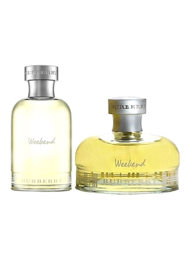 بربري مجموعة هدايا ويك إند EDT For Women 100 Ml, EDT For Men 100ملليلتر - Image 1