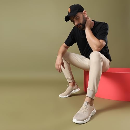 SPARX Sports Shoe SM-9060 Beige for Men - Image 4
