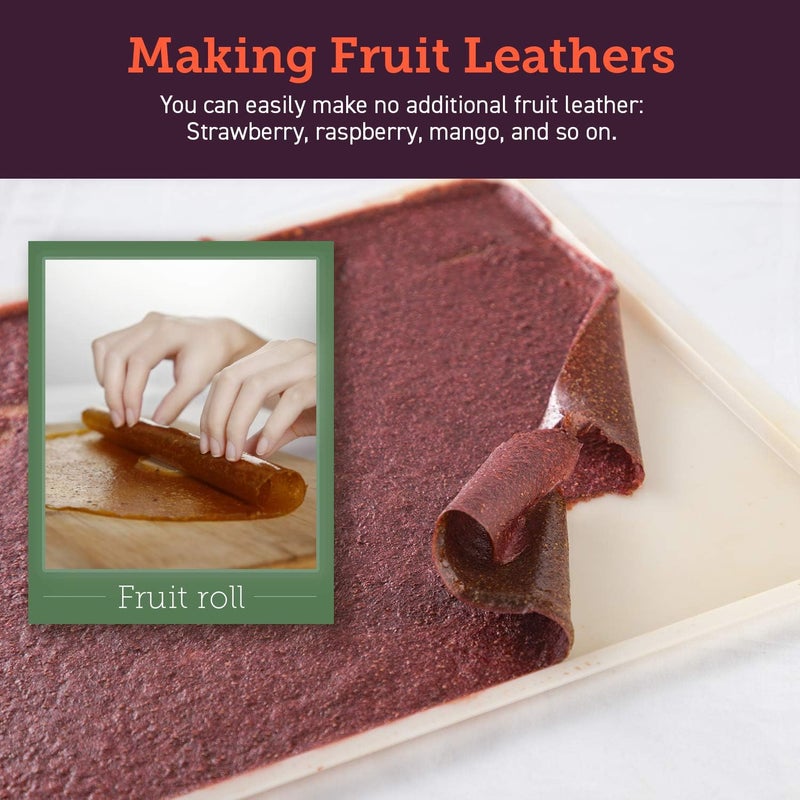 COSORI Food Dehydrator Accessories, Fruit Leather Roll Sheets for 6 Trays CP267-FD and Other Models, BPA-Free, C267-2FR, 2 Pack - Image 3
