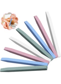 Mudder 8 Pieces Stone Nail File Nail Pumice Stone Stick Pumice Stone Nail Cuticle Pusher Stone File for Home Salon Nail Buffing Tool  - Image 1