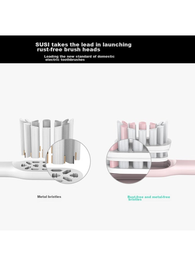 Soocas Electric Toothbrush Heads, Universal Cleaning Type, Soocas Toothbrush Universal Brush Heads, Pink, 2-pack - Image 2