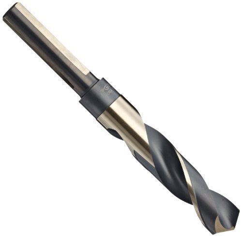 YG-1 - D1191039 D1191 High Speed Steel Split Point 3 Flat Black/Gold Silver/Deming Drill Bit, 118 Degree, 39/64" Diameter x 6" Length (Pack of 1) - Image 1