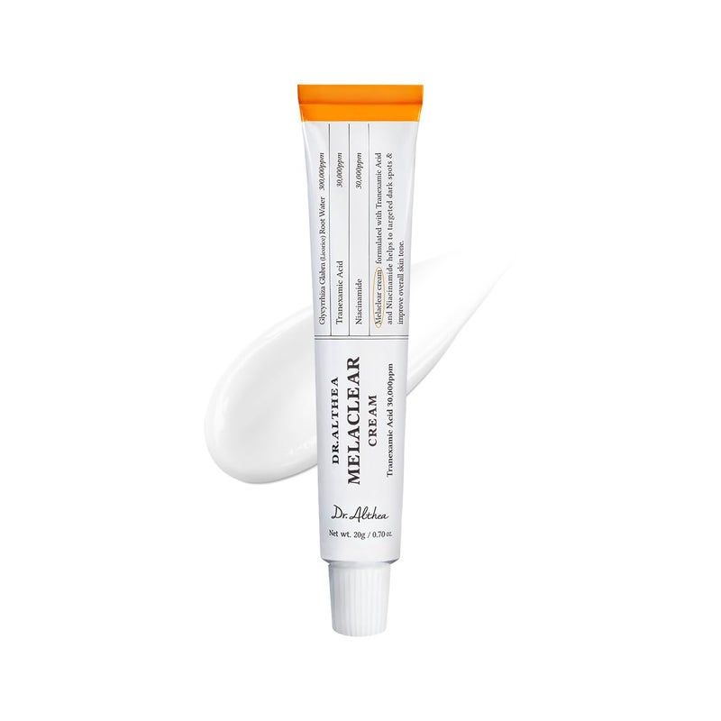 Dr.althea Melaclear Cream – Korean Vegan Brightening Cream with TXA & Alpha-Arbutin, Targets Dark Spots & Uneven Skin Tone, Fragrance-Free, 20ml - Image 1