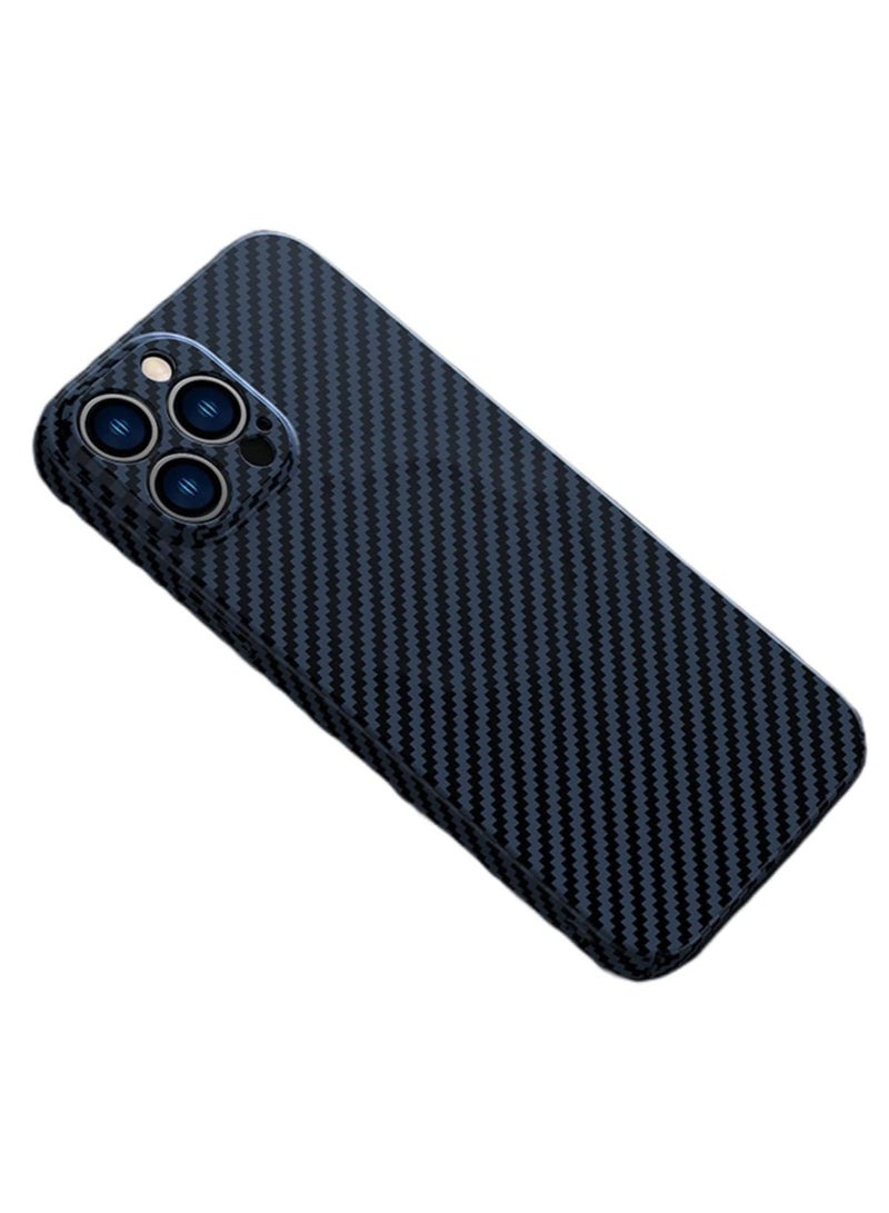 ELTRAZONE Personality Handsome Light Thin Carbon Fiber Pattern PC Phone case Compatible with iPhone 12 Pro max Unique Comfortable Cool Shockproof Back Cover - Image 1
