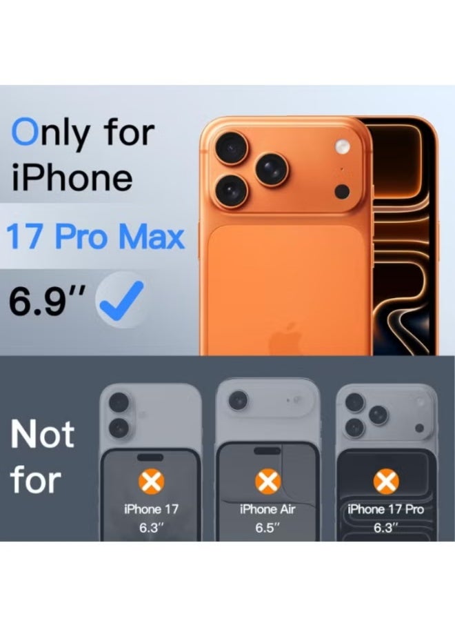 Clear Case for iPhone 17 Pro Max, Transparent 1.35MM Screen Guard, Precision Cutouts, Scratch-Resistant, Anti-Drop Shockproof Protective Phone Cover for iPhone 17 Pro Max 6.9" | WIDGETS MATRIX - Image 3