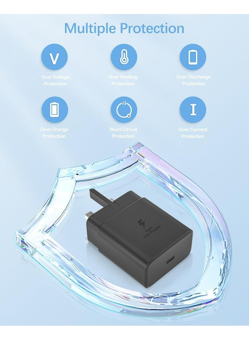 OLYSON 45W USB-C Fast Charger for Samsung Galaxy, Wall Charging Block with 1M Type-C Cable, Compatible with S26/S25/S24 Ultra/Plus, Z Fold7/Fold6, Z Flip7/Flip6, A56/A36 - Image 5