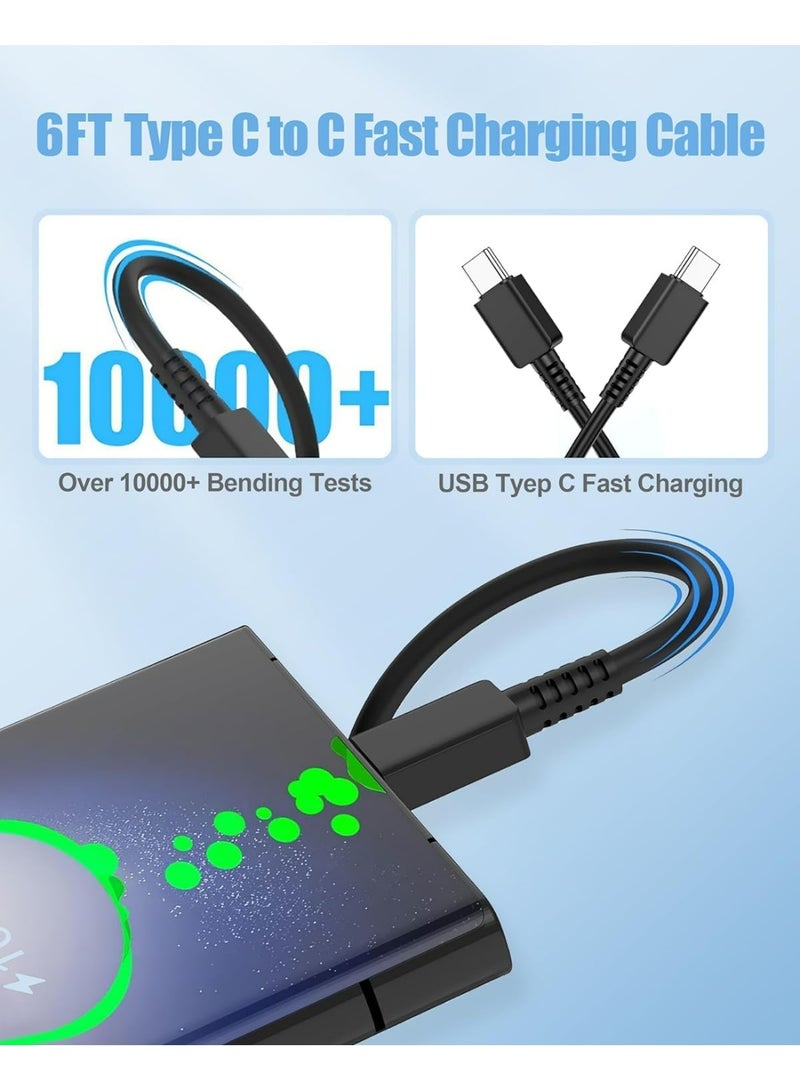 OLYSON 45W USB-C Fast Charger for Samsung Galaxy, Wall Charging Block with 1M Type-C Cable, Compatible with S26/S25/S24 Ultra/Plus, Z Fold7/Fold6, Z Flip7/Flip6, A56/A36 - Image 4