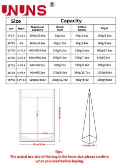 50Pcs Reusable Stand Up Bags,Kraft Paper Bags With Window,Zip Lock Food Storage Bags For Packaging Products,Sealable,15x22cm - pzsku/Z7165C840B9C71ACB53E3Z/45/_/1705469647/9a043ddb-7af2-47a6-8649-82799d49cfec