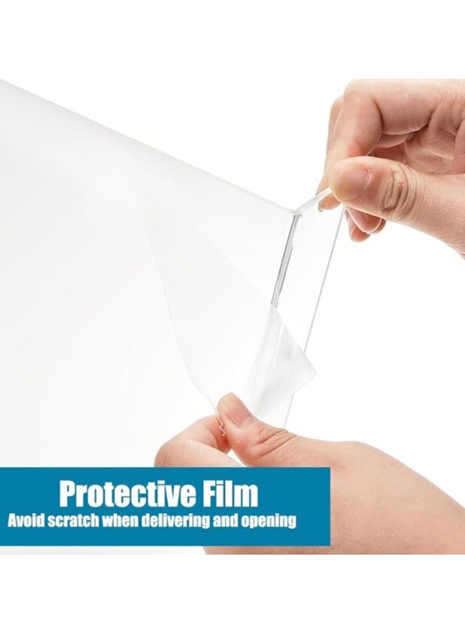 erorex Clear Computer Keyboard Stand for Desk with Mouse and Keyboard Wrist Rest Pad, 3 PCS Acrylic Ergonomic Keyboard Holder Set for Working, Keyboard Riser with Rubber Strip for Home,Office,School-17.7”x6” - Image 3