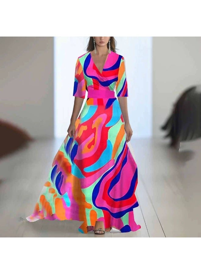 general 2025-2026 Shein Temu Print Dress - Image 1