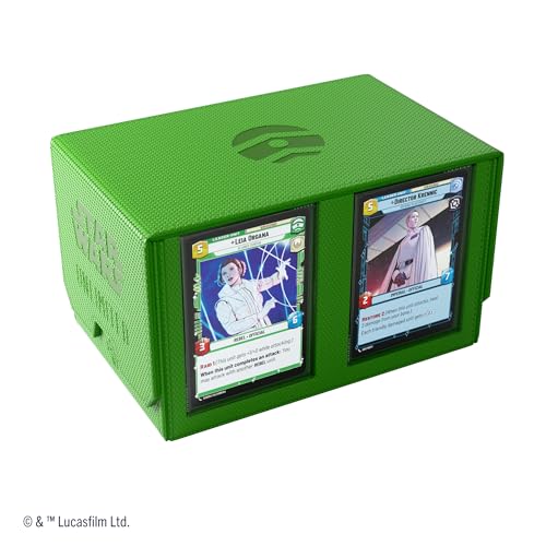 Asmodee Gamegenic Star Wars Unlimited DOUBLE DECK POD Elevate Your Gaming Experience Premium Deck Box Holds 120 DoubleSleeved Cards Designed for the Star Wars Unlimited TCG Green Color Made - Image 5