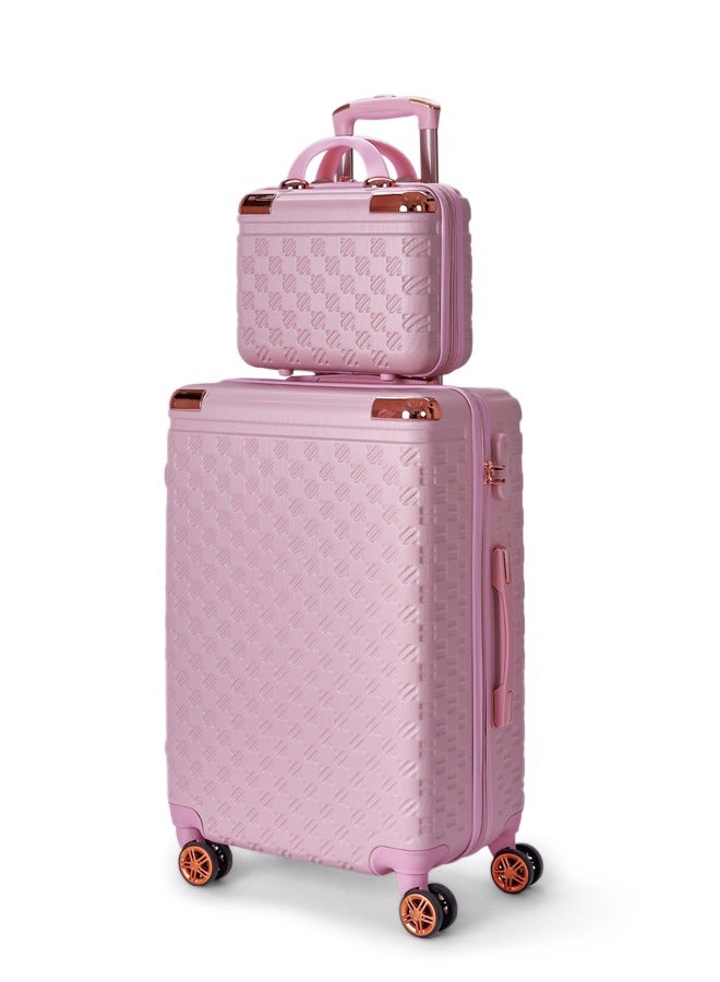 ليمرا طقم شنط سفر مكون من 6 حقائب أمتعة لون وردي بمقاس 32"/28"/24"/20"/15"/12 انش - Image 2