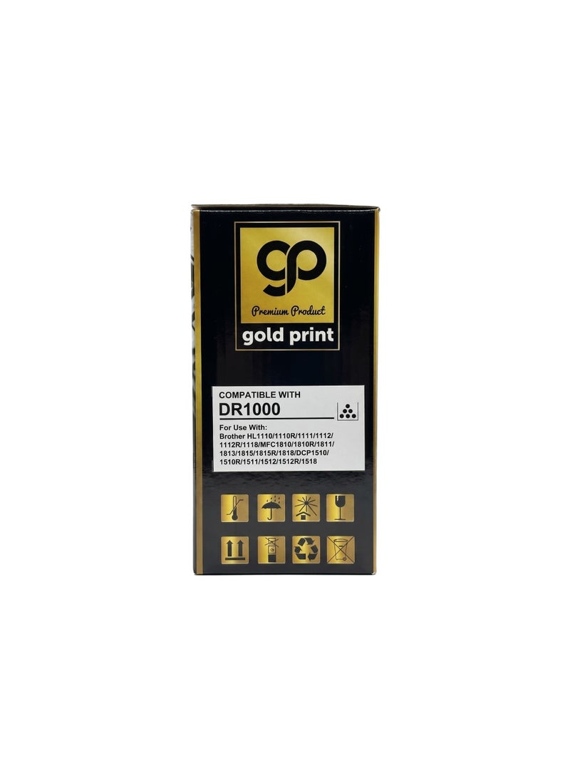 طباعة الذهب Gold Print Premium Drum DR1000 Compatible For Brother HL1110, 1110R, 1111, 1112, 1112R, 1118, MFC1810, 1810R, 1811, 1813, 1815, 1815R, 1818, DCP1510, 1510R, 1511, 1512, 1512R, 1518, Drum: Refined toner is infinitely close to original toner to achieve high color printing. - Image 3