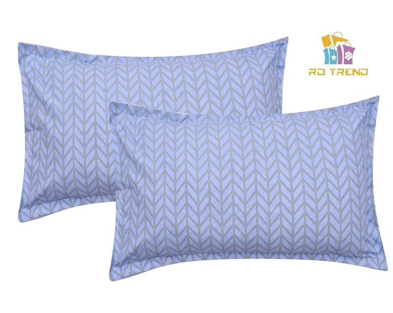 RD TREND Presents 200TC Super Soft Glace Cotton Printed Pillow Covers (18 inches by 28 inches) (Desgin-3, 8) (Multicolor) - Image 2