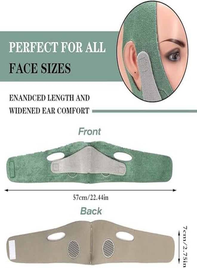 MAGHROLA V Shape Face Shaper Men & Women Chin Cheek Lift Up Belt Face Lifting Belt Facial Anti Wrinkle Strap Face Care Slim Tools Face Shaper for Double Chin Shaper (Pack of 1) [ Multicolor ] - Image 2