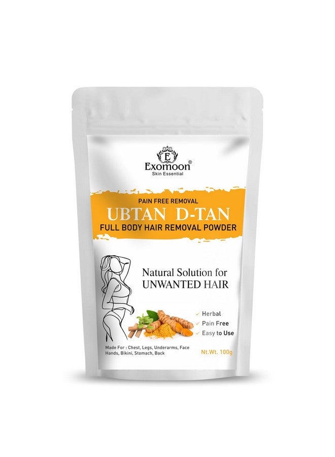 EXOMOON بودرة شمع إزالة الشعر الكاملة إكزومون دي-تان للنساء والرجال | حل سريع وخالي من الألم لإزالة الشعر بدون مواد كيميائية ضارة، تهيج، طفح جلدي وبدون آثار جانبية - 100 جرام - Image 1