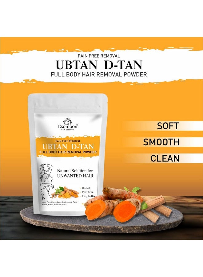 EXOMOON بودرة شمع إزالة الشعر الكاملة إكزومون دي-تان للنساء والرجال | حل سريع وخالي من الألم لإزالة الشعر بدون مواد كيميائية ضارة، تهيج، طفح جلدي وبدون آثار جانبية - 100 جرام - Image 2