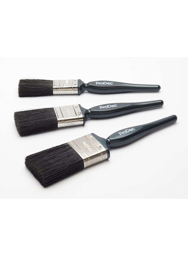Prodec 3 Piece Trade Pro Brush Set For Emulsion  Gloss And Satin Paints