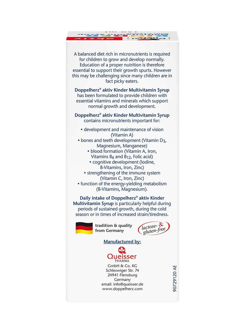 Doppelherz Aktiv Children Multivitamin Syrup,150 ml - Image 4