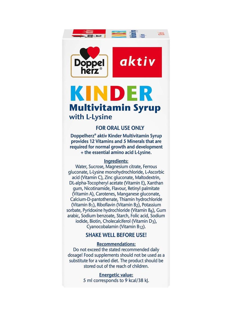Doppelherz Aktiv Children Multivitamin Syrup,150 ml - Image 2