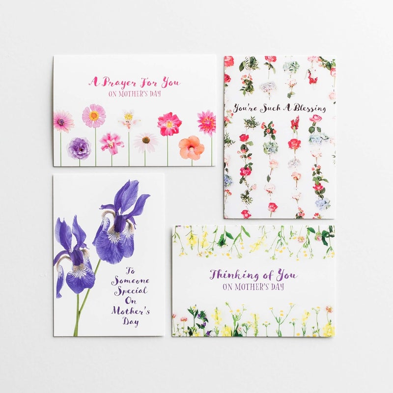 DaySpring Happy Mothers Day 8 Design Assortment With Scripture 24 Floral Mothers Day Cards Envelopes 70925 - Image 2